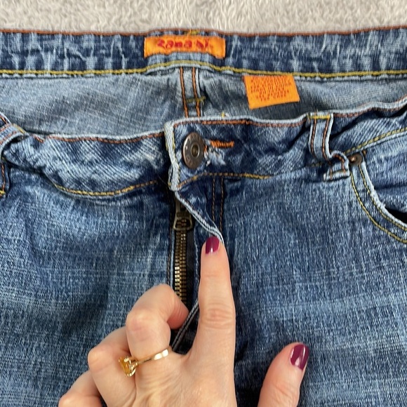 Zana Di Vintage Jeans Women's 20 Distressed Patchwork Baggy Denim Hip Hop 90's - Picture 5 of 16